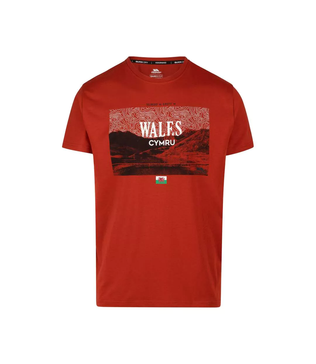 Mens Ashta Printed T-shirt Salsa Trespass