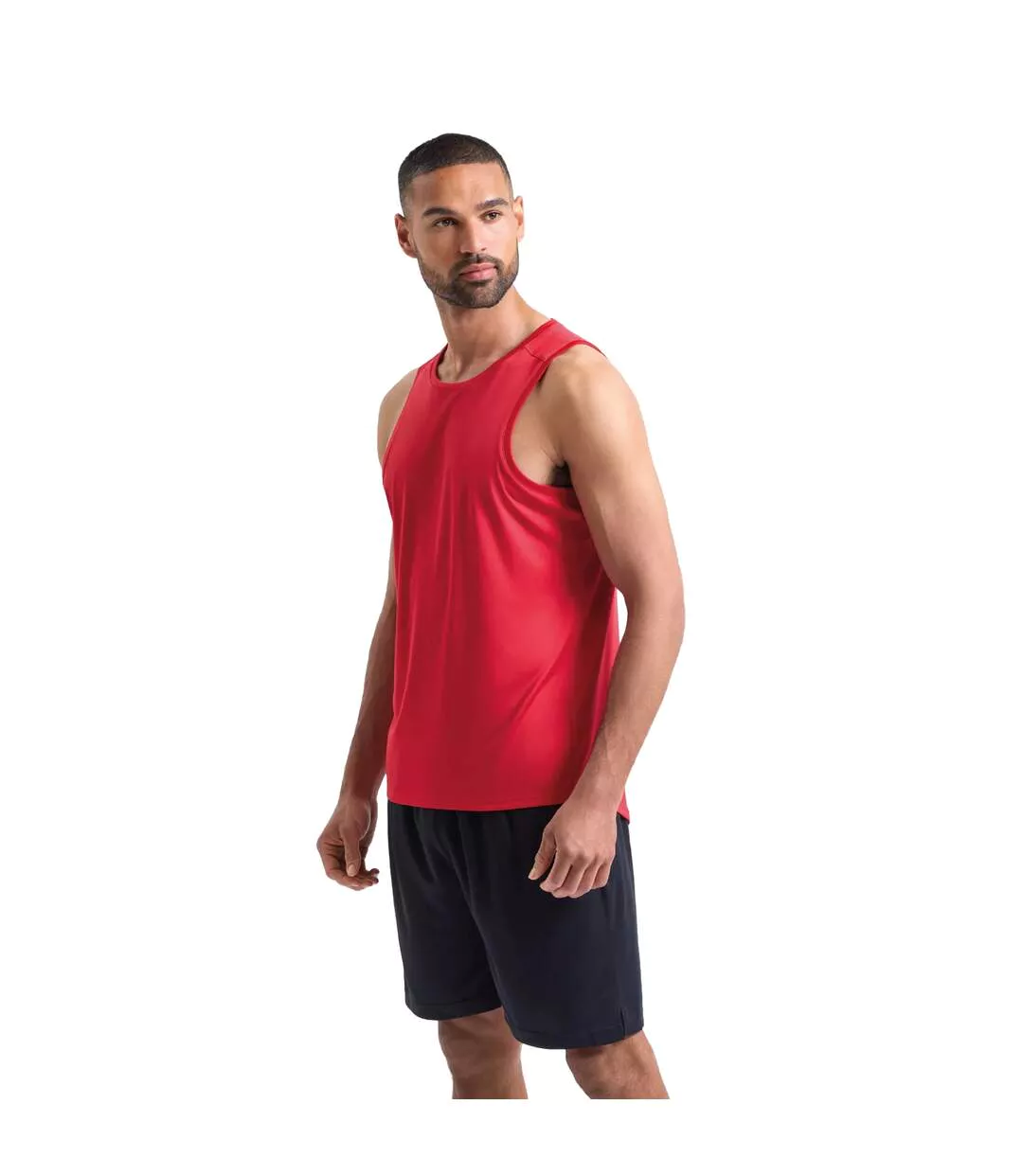 Mens Ion-charge Performance Vest Top Fire Red TriDri