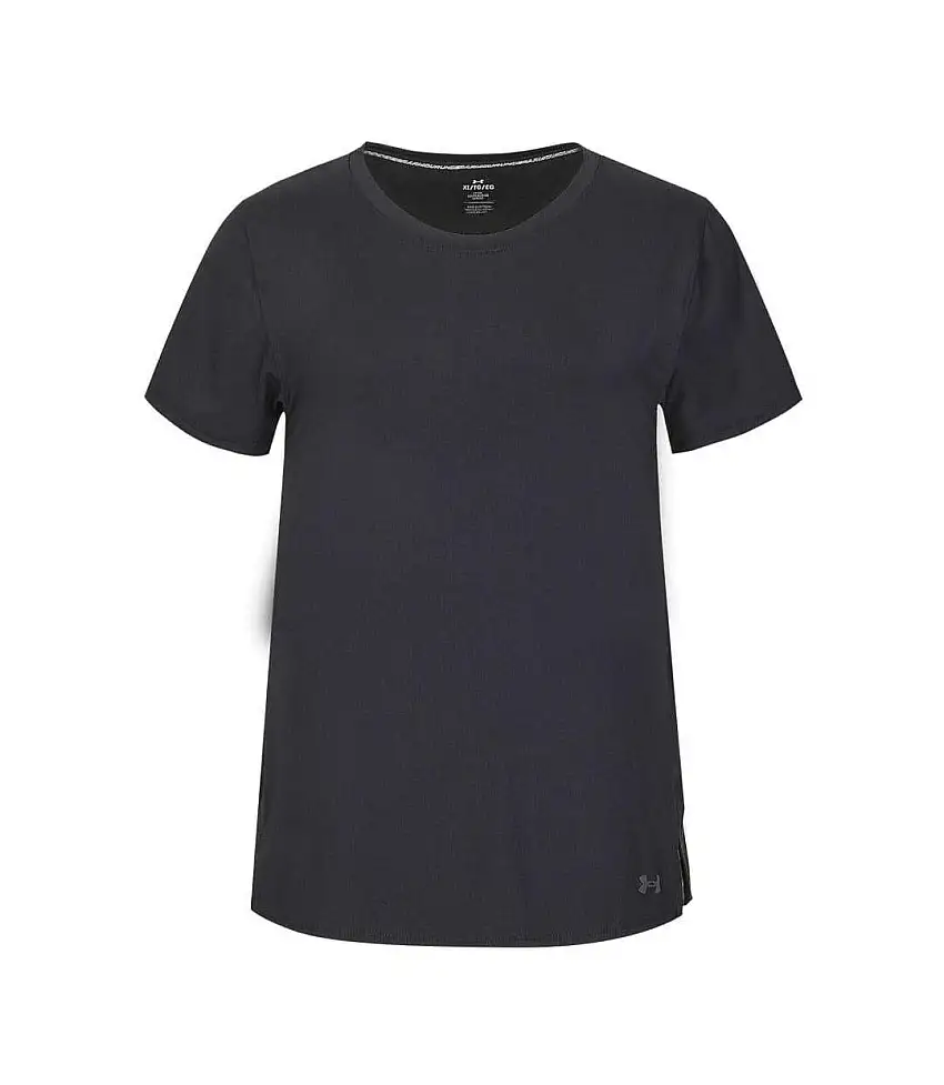 Womens/ladies Lasered Iso-chill T-shirt Black Under Armour