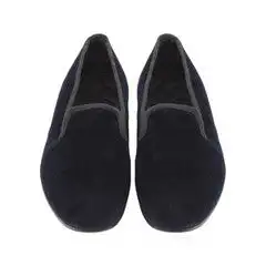 KNIGHTSBRIDGE NAVY VELVET SLIPPER