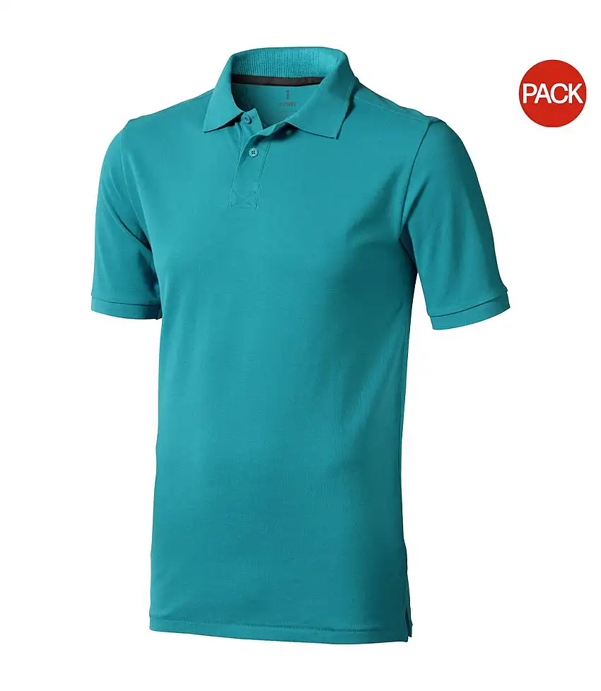 Elevate Mens Calgary Short Sleeve Polo (Pack of 2) (Aqua) - UTPF2498