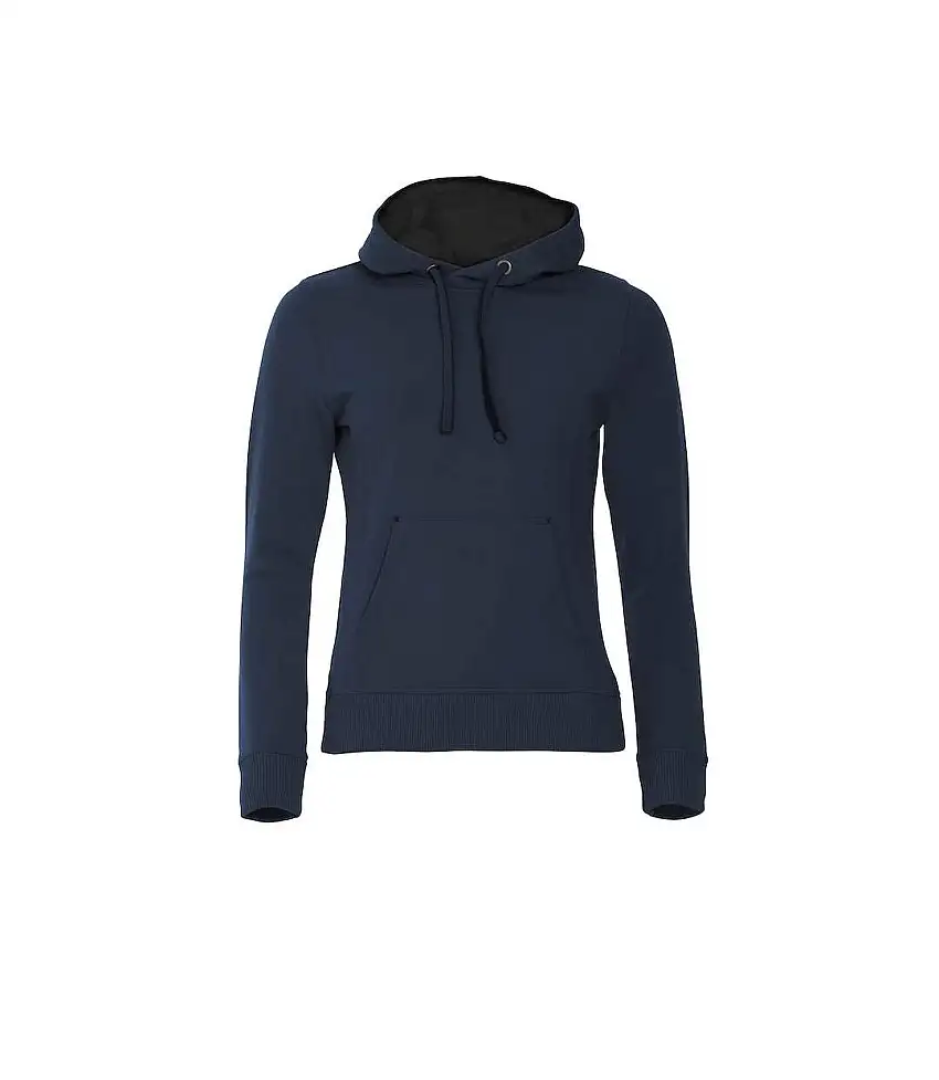 Womens/ladies Classic Hoodie Dark Navy Clique