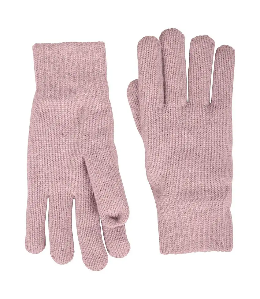 Womens/ladies Thinsulate Fleece Beanie & Gloves Set Lilac Mountain Warehouse