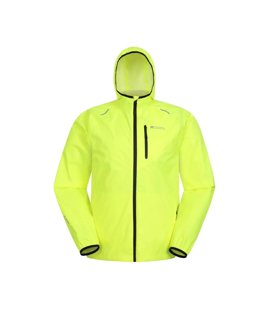 Mens Cadence Active Waterproof Jacket Bright Yellow Mountain Warehouse