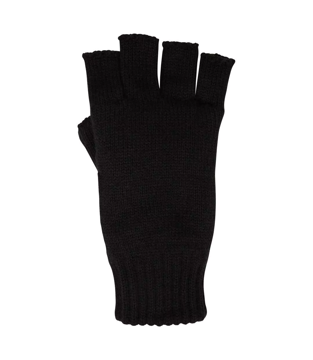 Isotherm knitted fingerless gloves black Mountain Warehouse