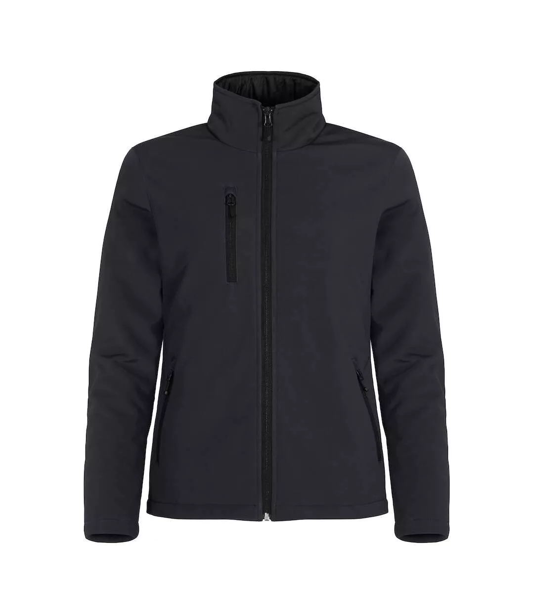 Womens/ladies Padded Soft Shell Jacket Black Clique