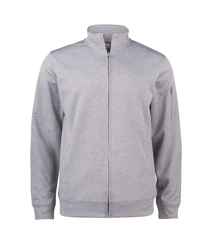Womens/ladies Basic Active Jacket Grey Melange Clique