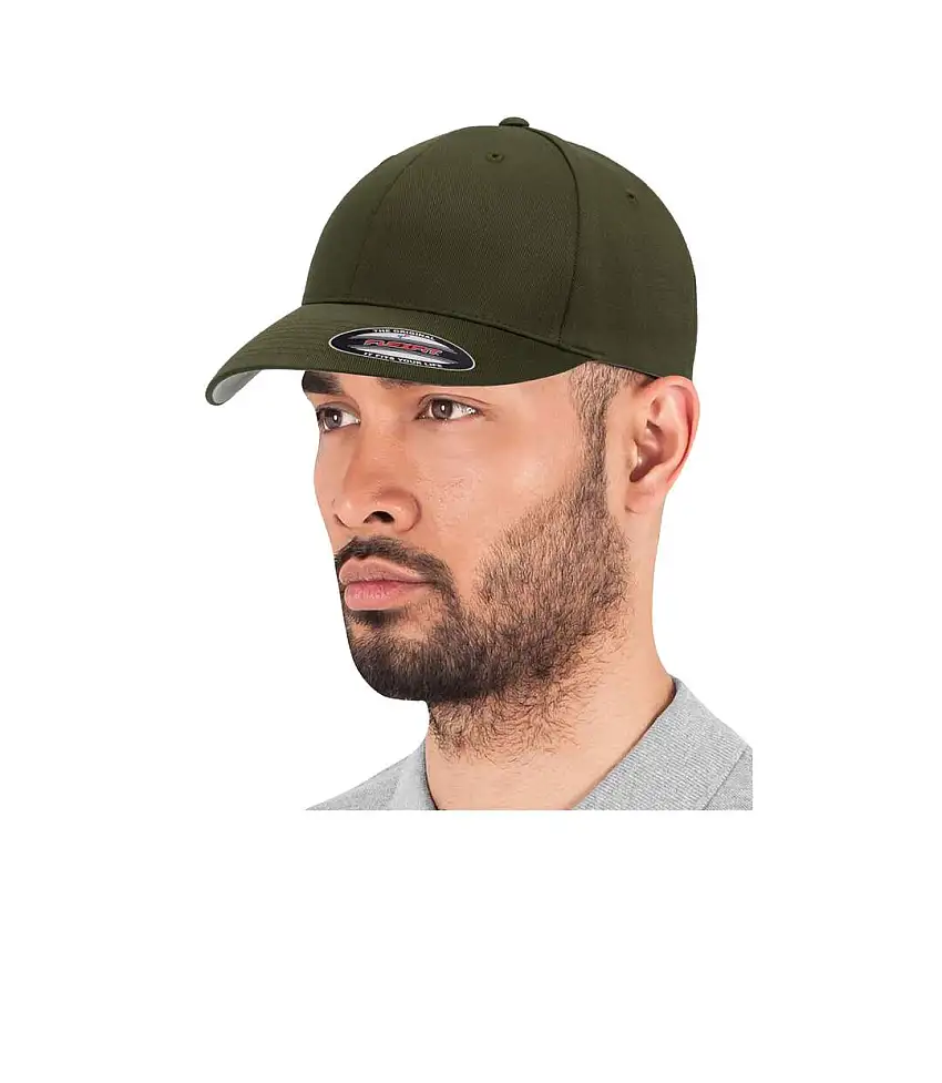Flexfit Unisex Wooly Combed Cap (Olive Green) - UTPC3705