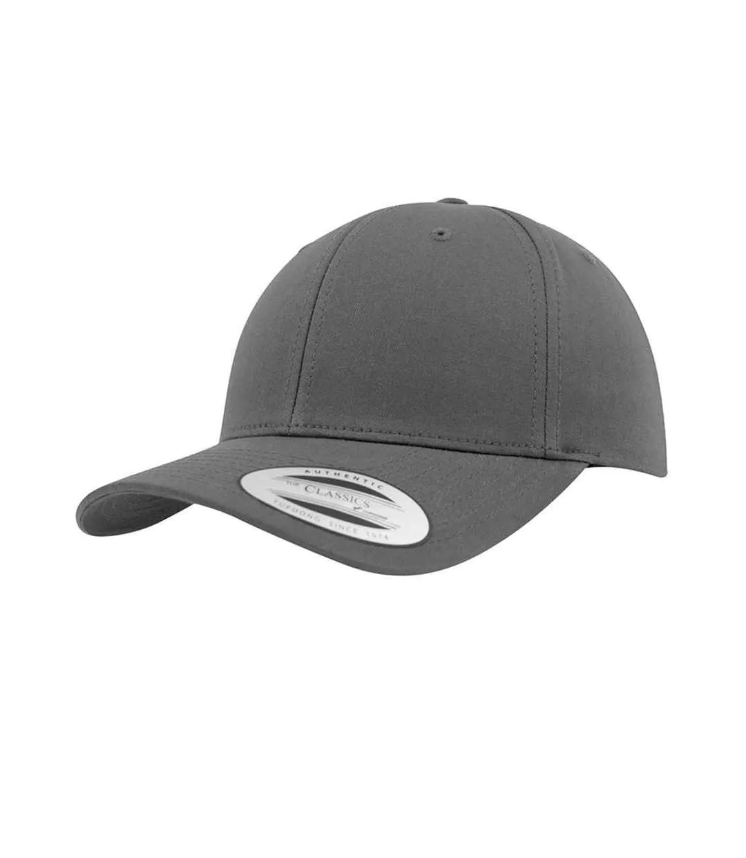 Unisex Adult Flexfit Classic Curved Snapback Cap Charcoal Yupoong