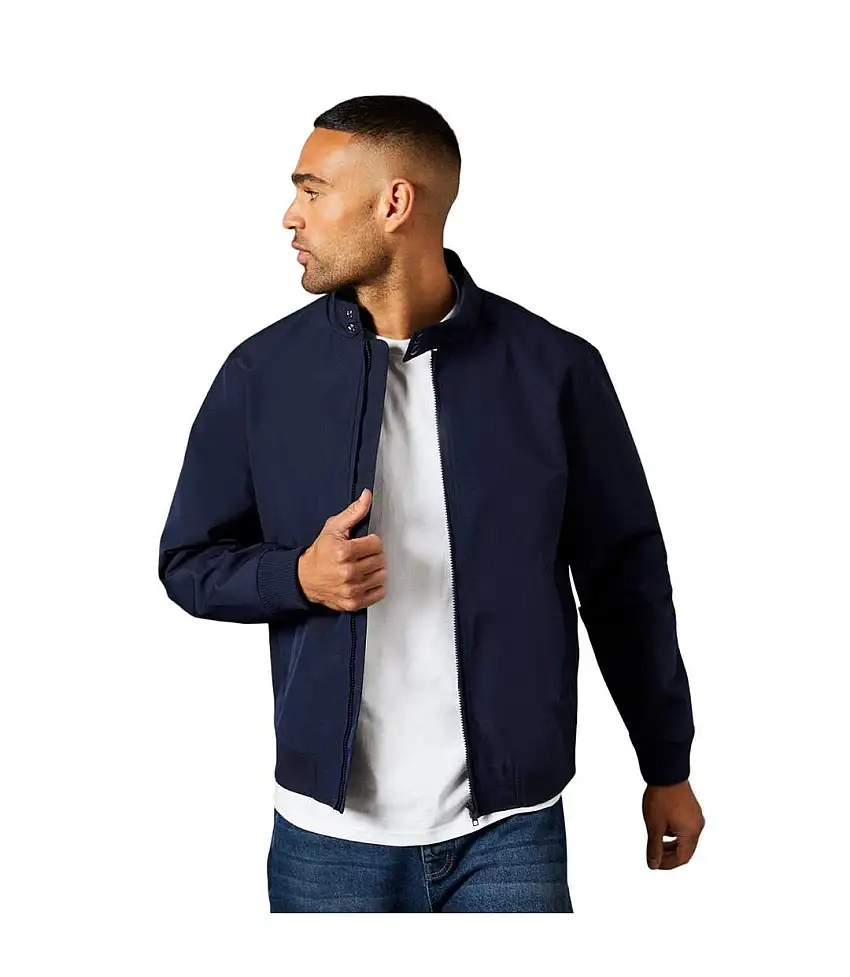 Mens classic harrington jacket navy Burton
