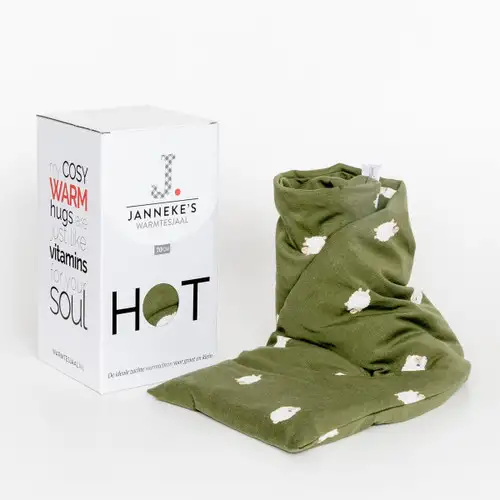 Green Sheep Jersey Unscented Warming Scarf