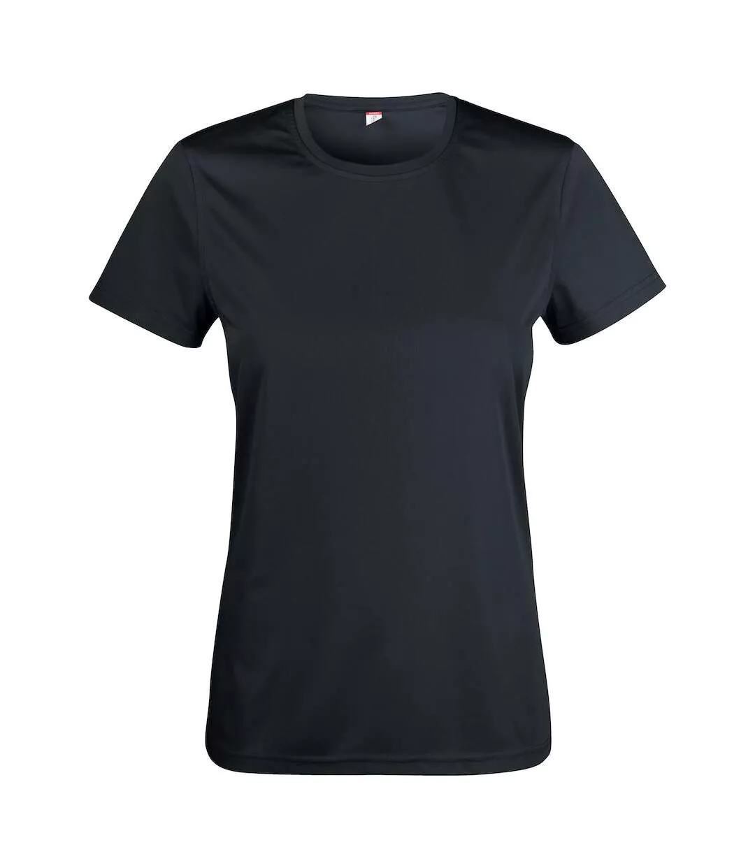 Womens/ladies Basic Active T-shirt Black Clique