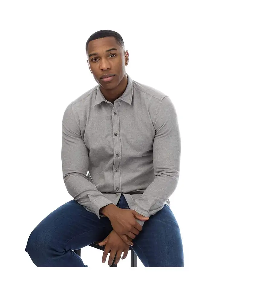 Mens S-roan Shirt Grey Boss