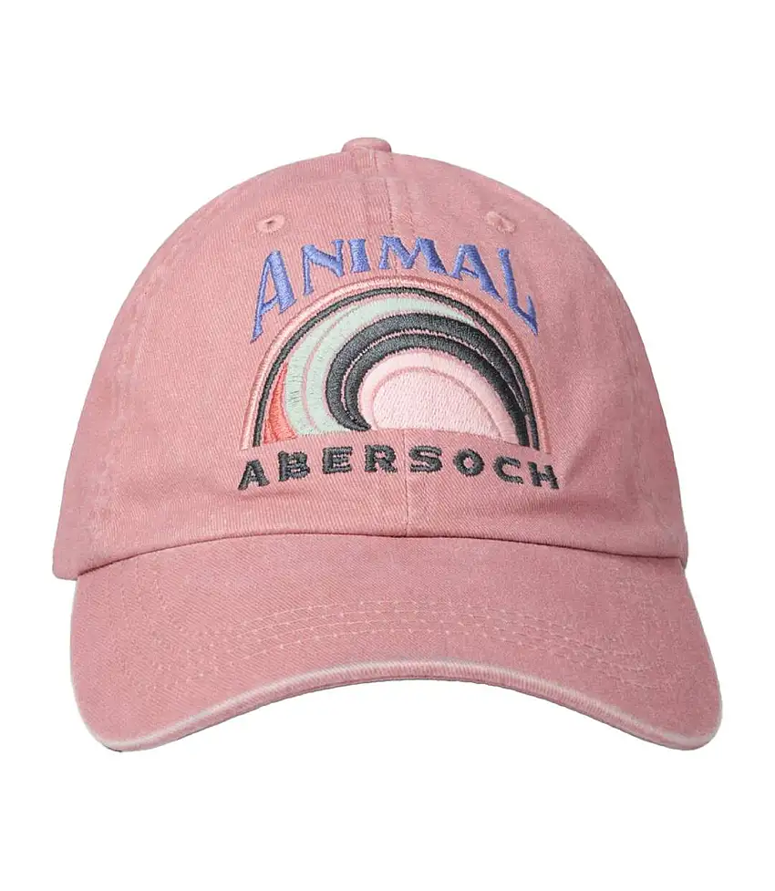 Abersoch Logo Baseball Cap Coral Animal
