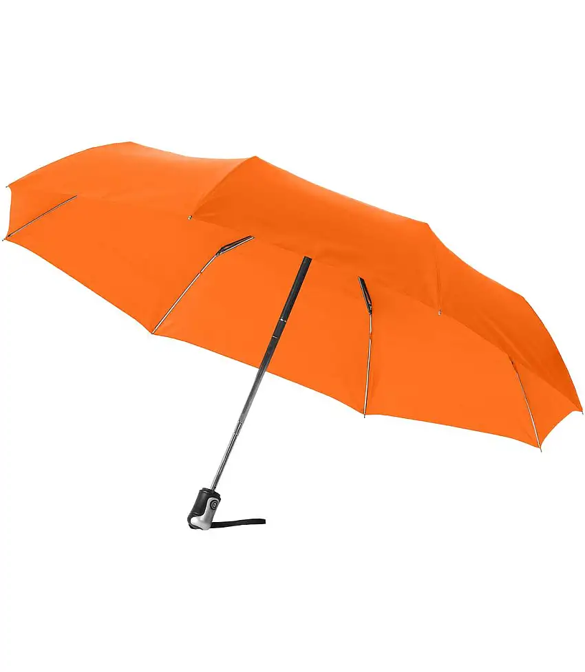 Bullet 21.5in Alex 3-Section Auto Open And Close Umbrella (Orange) (One Size) - UTPF902