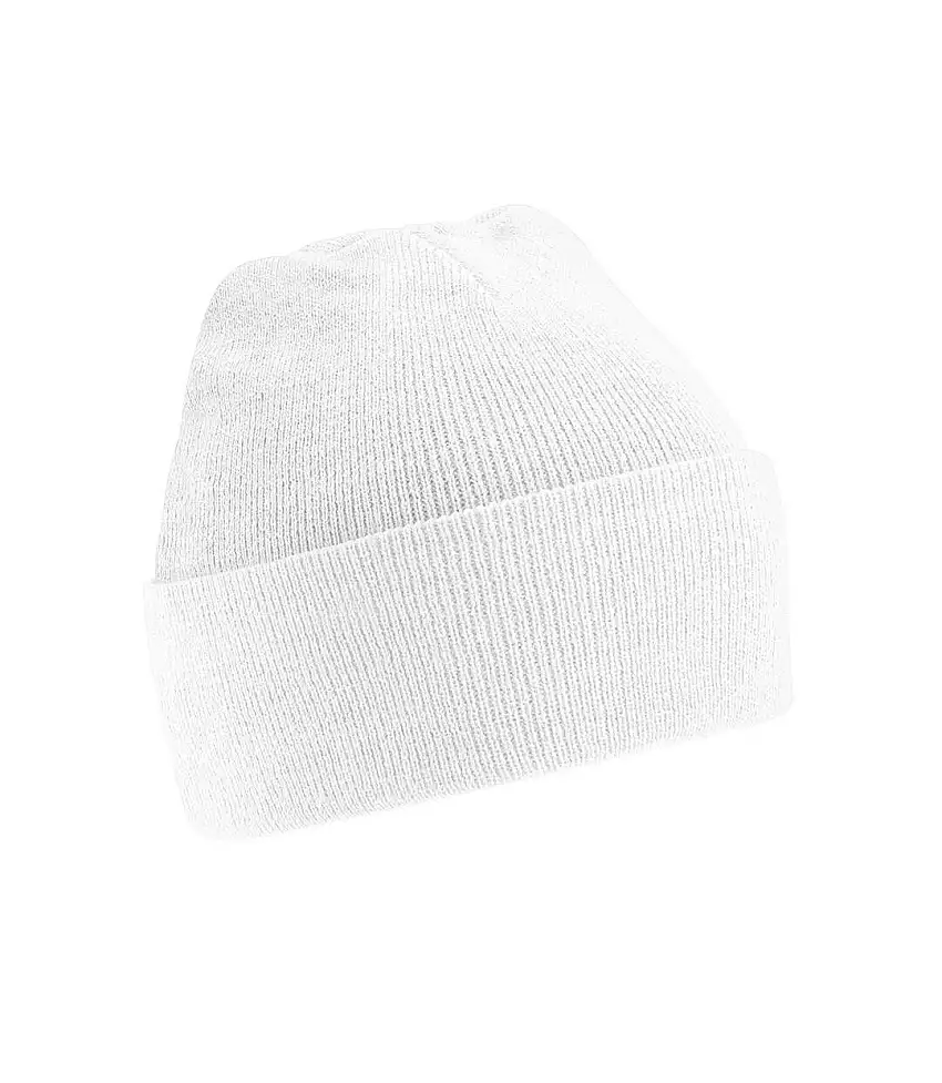 Unisex Original Cuffed Beanie Winter Hat White Beechfield