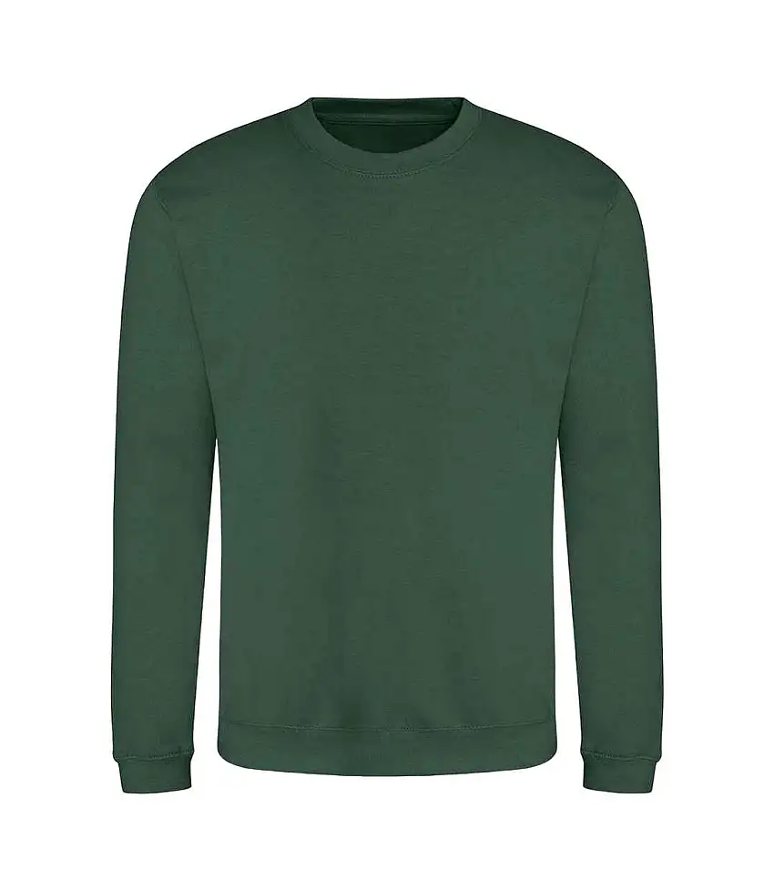 Adults Unisex Just Hoods Sweatshirt Bottle Green Awdis