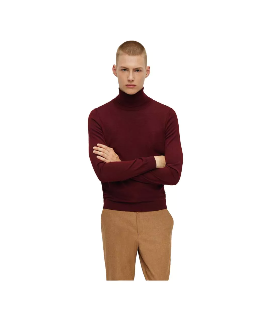 Mens Musso-p Jumper Red Boss