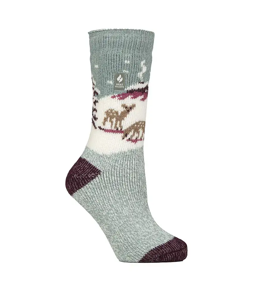 Ladies Original Christmas Patterned Novelty Thermal Socks
