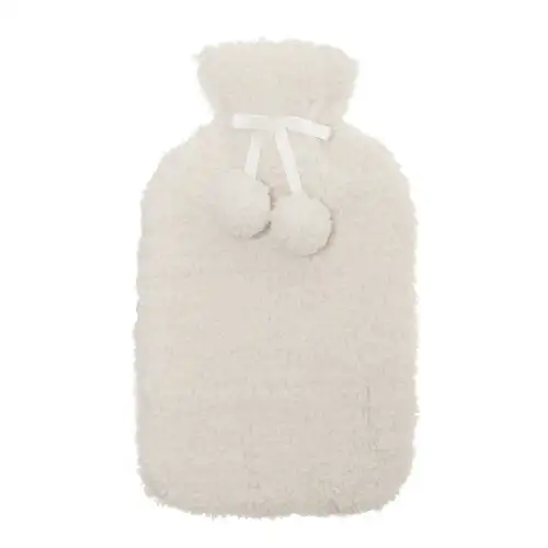 Cream Teddy Boucle Fleece 2L Hot Water Bottle