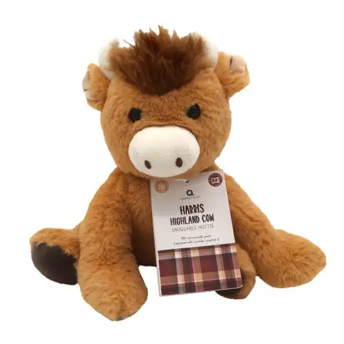 Highland Cow Snuggable Hottie Heatable Toy