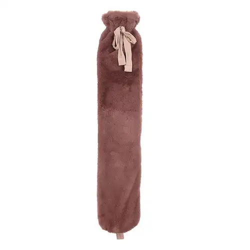 So Long Pink Faux Fur Long Hot Water Bottle