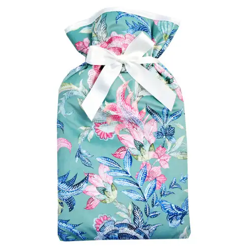 Ambatik Sage Floral Velvet 2L Hot Water Bottle