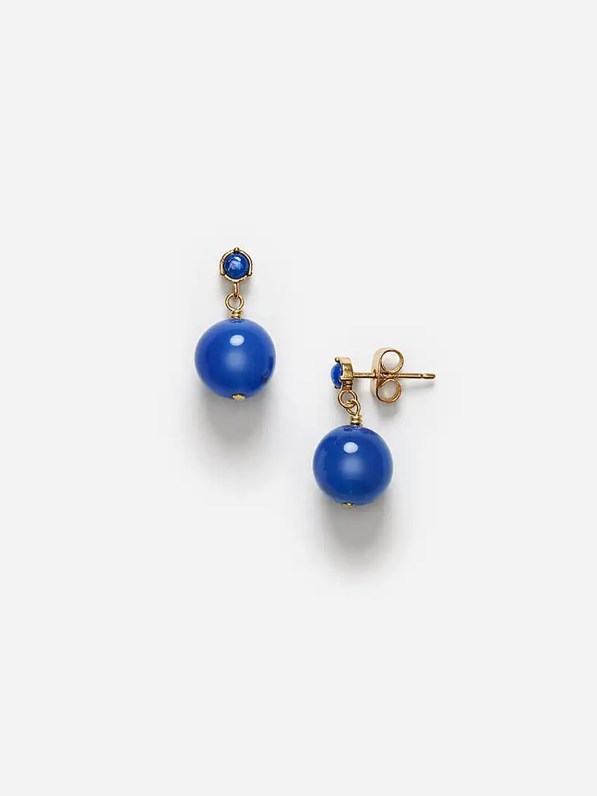 Ball Earring - Pacific Blue