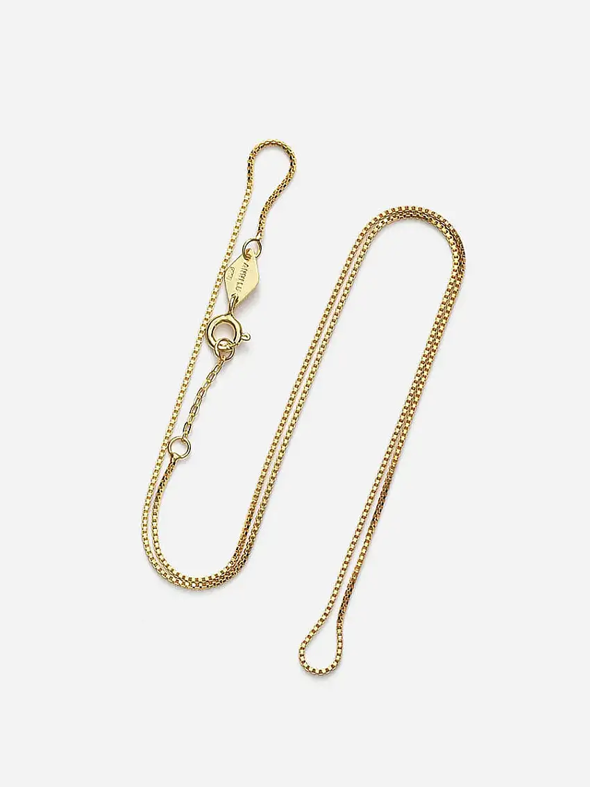 Box Chain Necklace - 57cm - Gold
