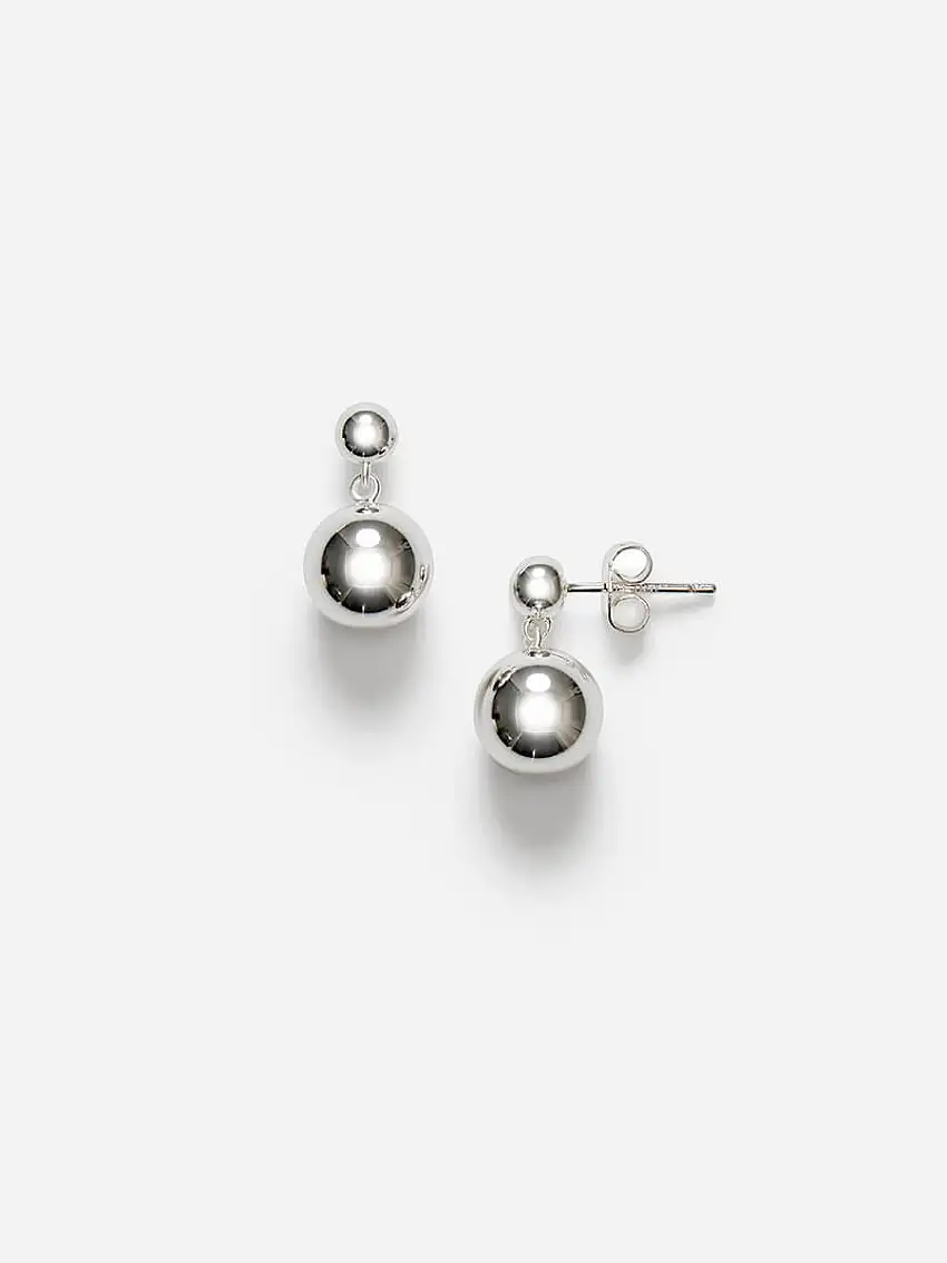 Drop of Silver Earrings
