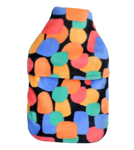 Arty Retro Shapes Fleece 2L Hot Water Bottle