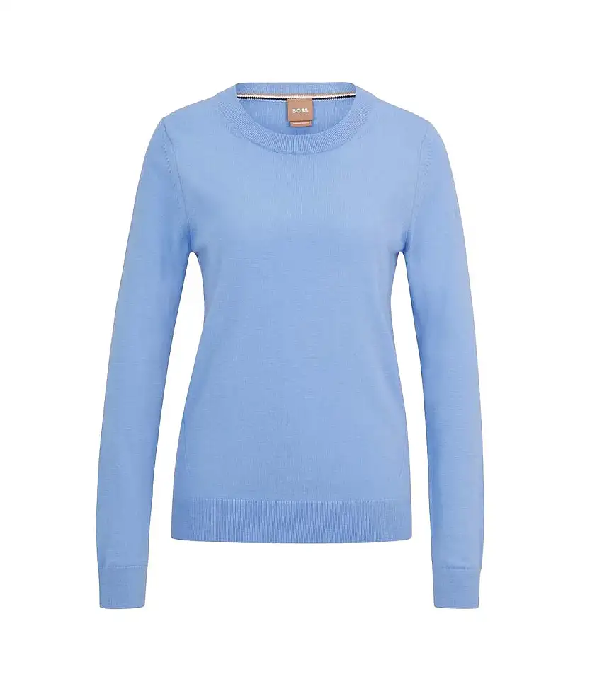 Womens/ladies Feganasi Sweater Top Blue Boss