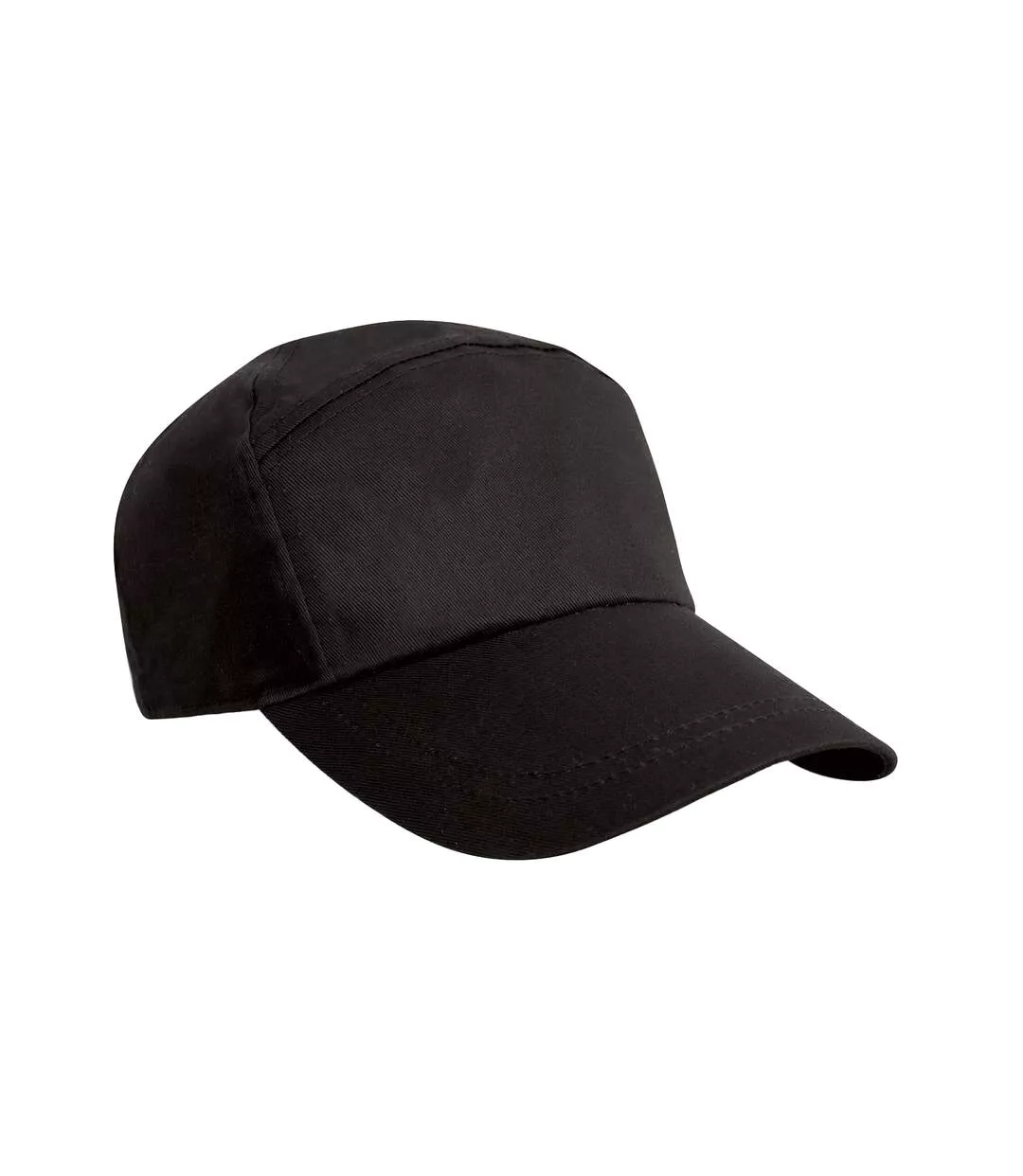 Advertising 7 Panel Baseball Cap Black Result Headwear