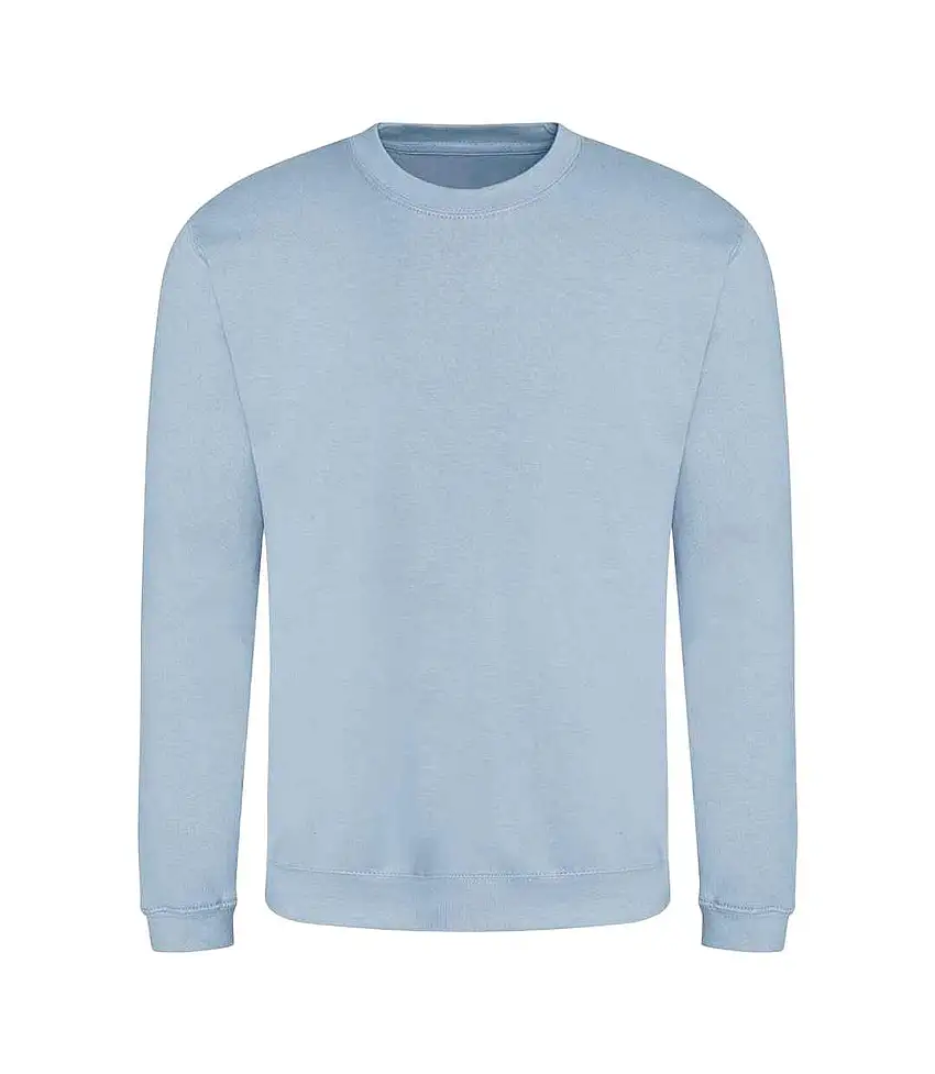Adults Unisex Just Hoods Sweatshirt Sky Blue Awdis