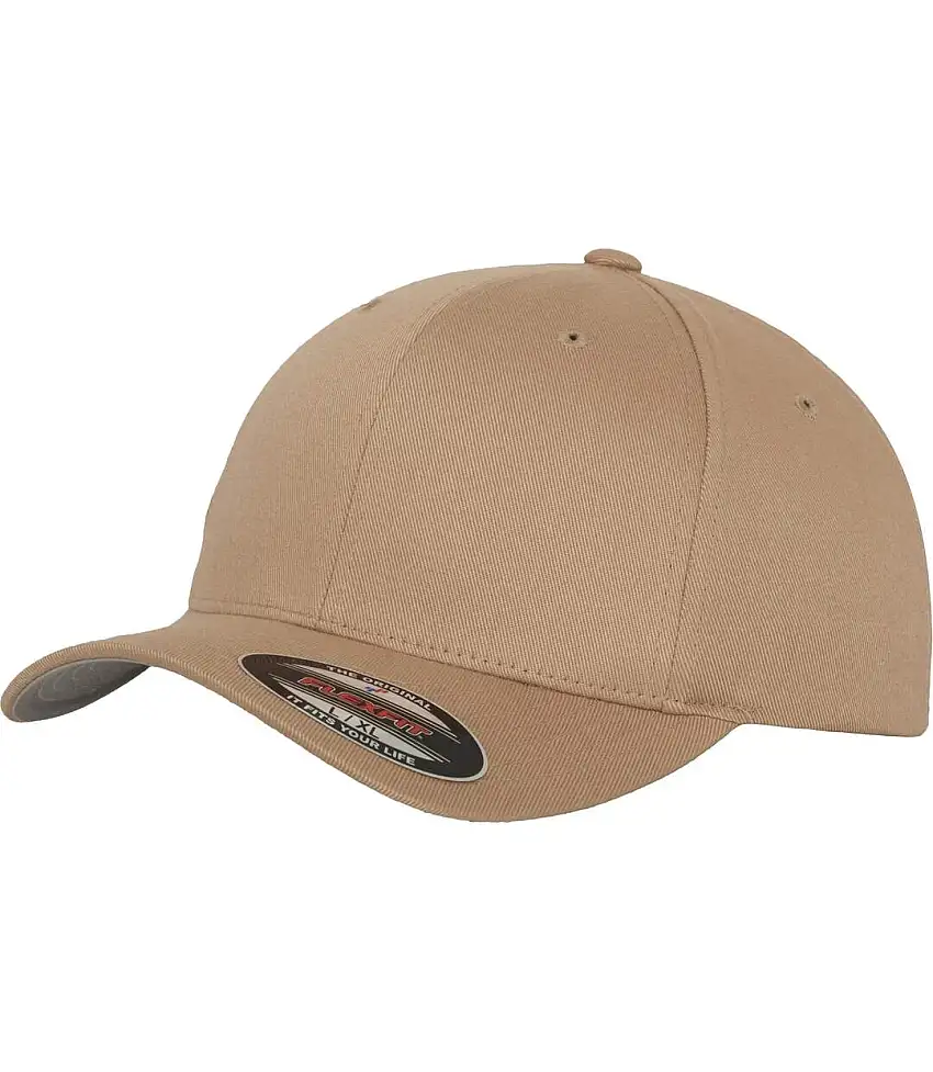 Yupoong Mens Flexfit Fitted Baseball Cap (Khaki) - UTRW2889