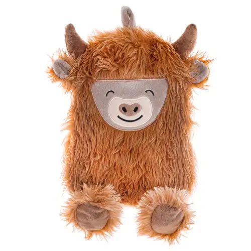 Highland Cow Shaped Novelty Hot Water Bottle