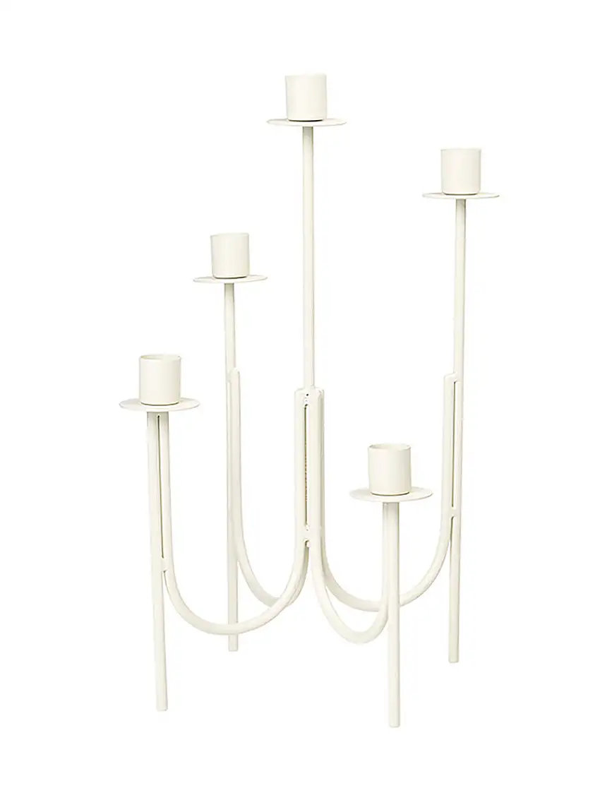 Farri Candle Holder - Light Warm Grey