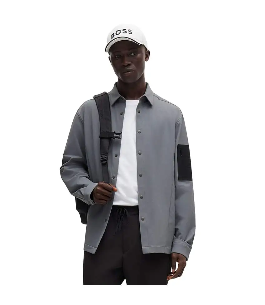 Mens Expedit Shirt Beige Boss