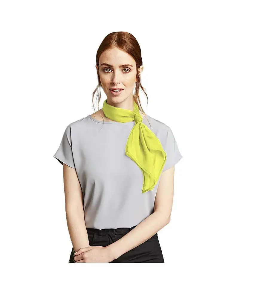 Ladies/womens Work Chiffon Formal Scarf One Size Lime Premier