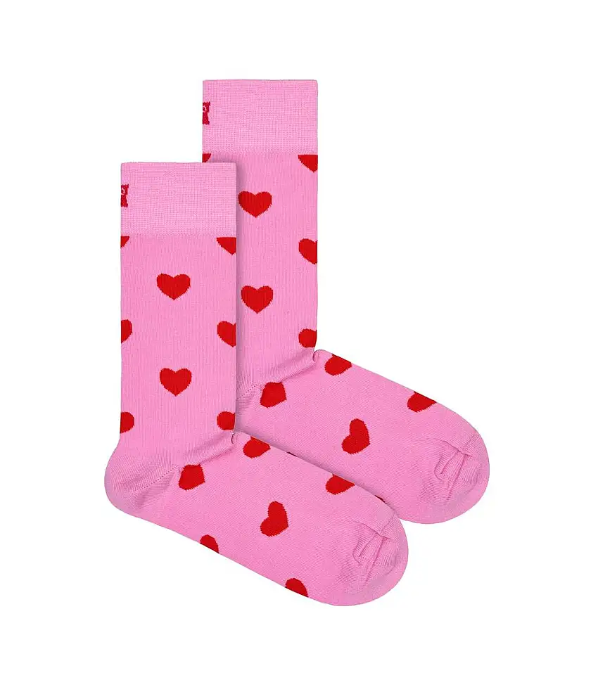 1-Pack Love Heart Shaped Gift Sock Set for Men and Women