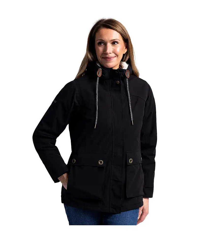 Womens/ladies Token Waterproof Jacket Black Trespass