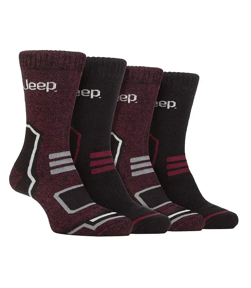 4 Pack Mens Warm Thermal Boot Socks for Winter