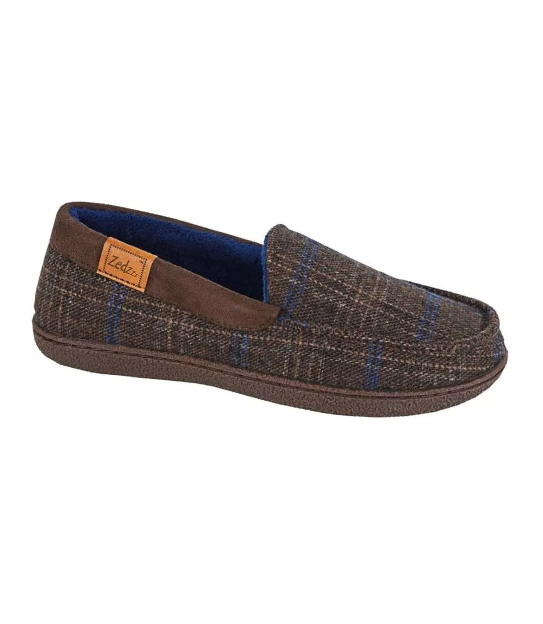Mens Neville Slippers Brown Zedzzz