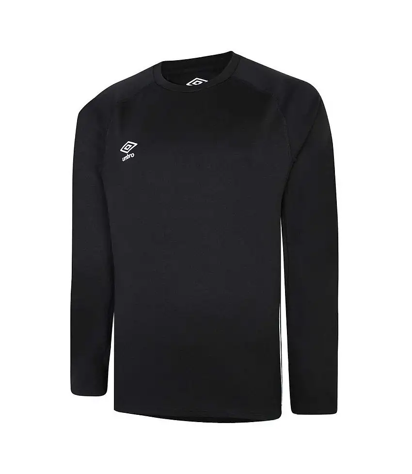 Mens Knitted Raglan Rugby Drill Top Black Umbro