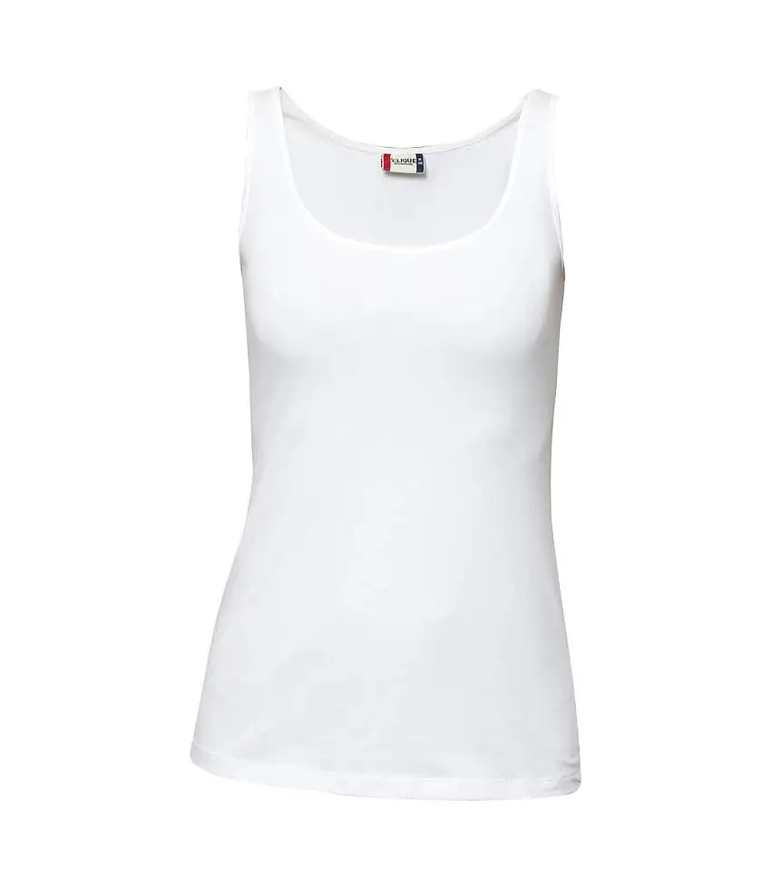 Womens/ladies Carolina Tank Top White Clique