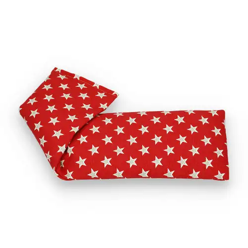 Red Stars Cotton Wheat Bag: Lavender/Unscented