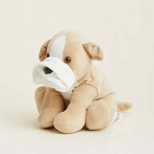 Cozy Plush Bulldog Microwavable Toy