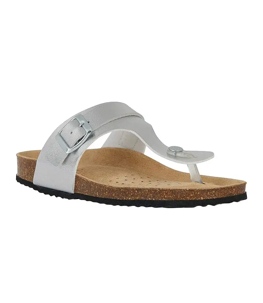 Womens/ladies Brionia Sandals Silver Geox