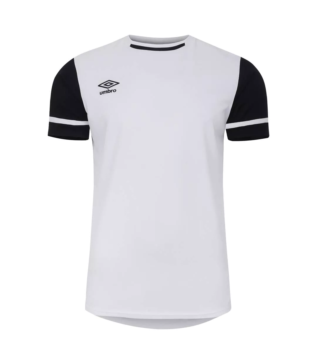 Mens Cavelle Jersey T-shirt Brilliant White Black Umbro