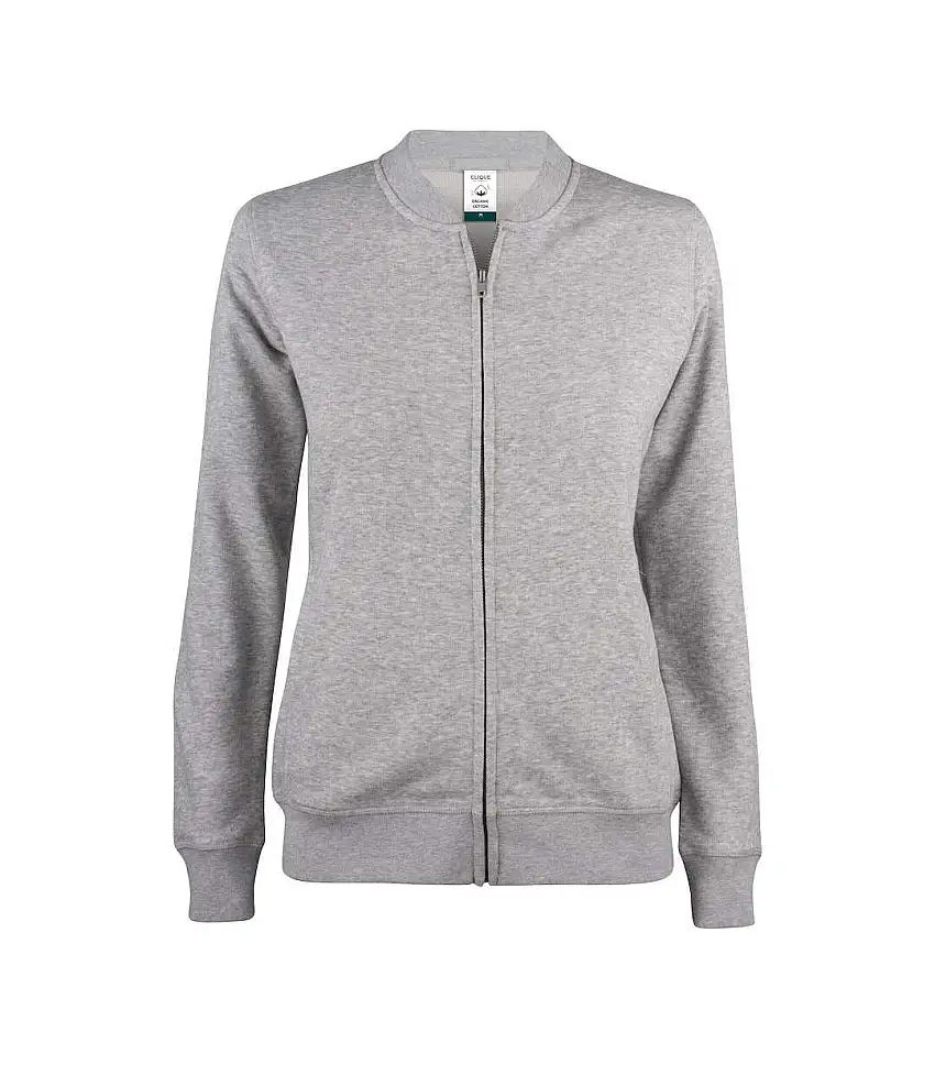 Womens/ladies Premium Jacket Grey Melange Clique